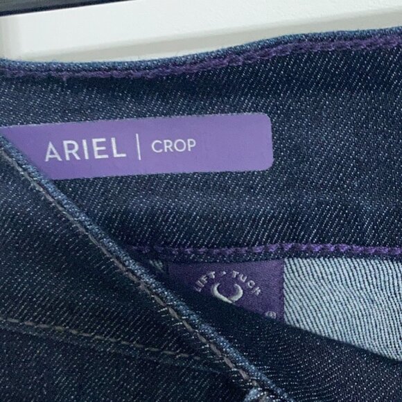 NYDJ | Ariel Dark Wash Studded Crop Denim Jeans, Women’s Size 4 - Picture 5 of 7